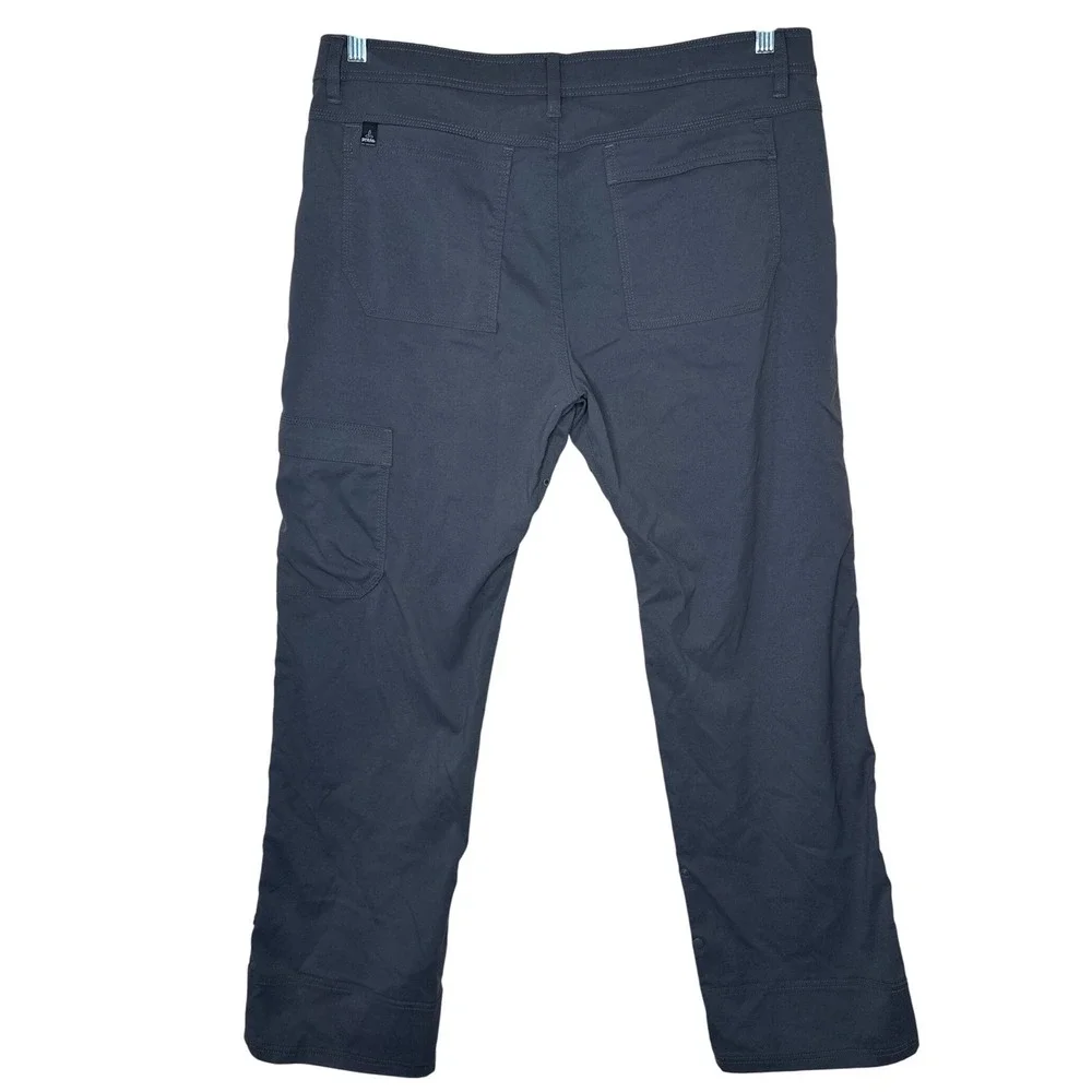 prAna HikingPants Mens Dark‎ Gray Breathe Born From The Experience Outdoor 36